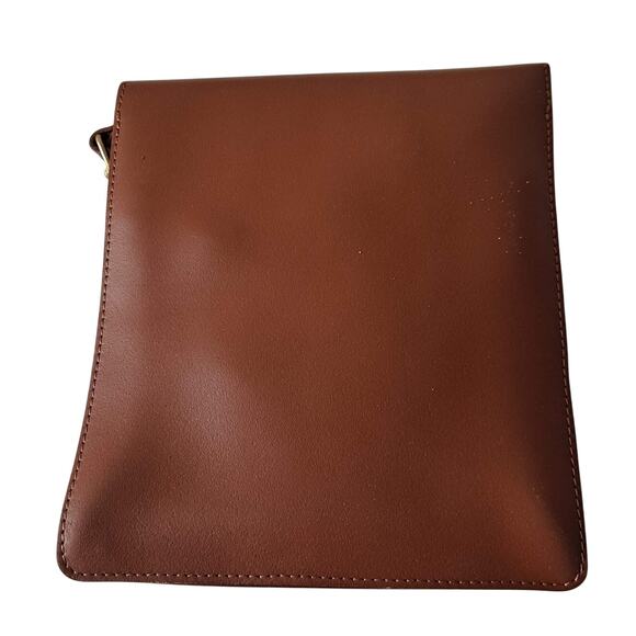 Pittards England College Satchel North South Crossbody Bag in Tan Brown Leather - Picture 2 of 16